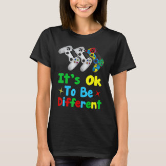 Boys Autism   Game Autism Awareness Month Day Men  T-Shirt