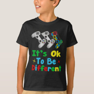 Boys Autism Gift Game Autism Awareness Month Day M T-Shirt