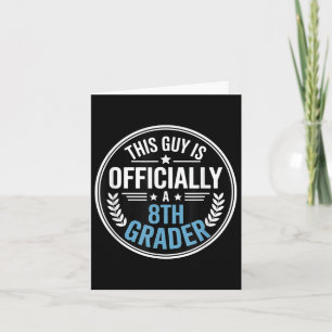 Boys Back To School 8th Grade 2025 First Day 8th G Card