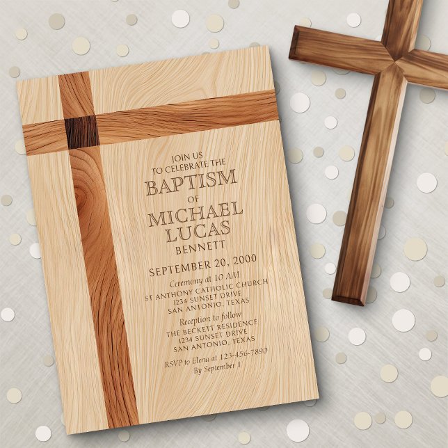 Boys' Baptism Invitation (Creator Uploaded)