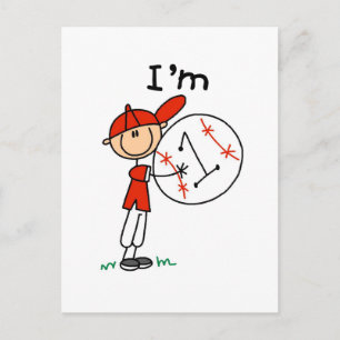 Boy's Baseball I'm 1 Tshirts and Gifts Postcard