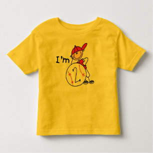 Boy's Baseball I'm 2 Toddler T-Shirt