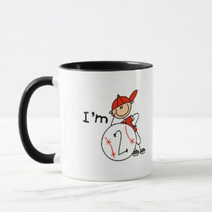 Boy's Baseball I'm 2 Tshirts and Gifts Mug