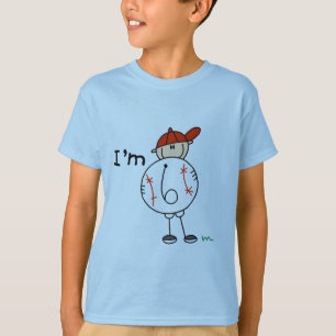 Boy's Baseball I'm 6 Tshirts and Gifts