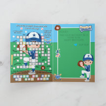 Boys Baseball Secret Message Happy Birthday