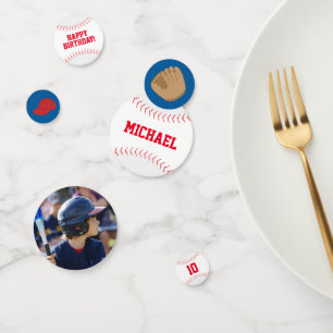 Boys Baseball Themed Birthday Confetti