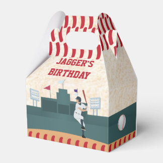 Boys Baseball Themed Party Favour Box