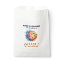Boys Basketball Birthday Favour Bag