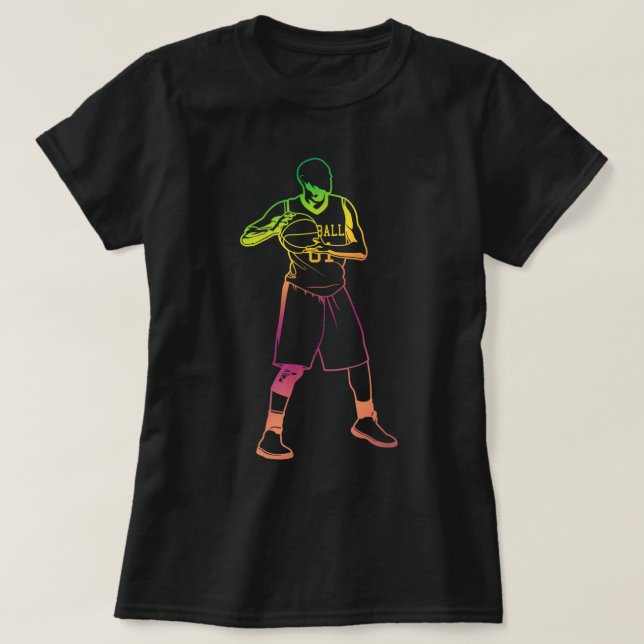 Boys Basketball Player T-Shirt (Design Front)
