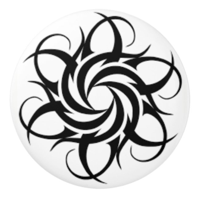 Boys Bathroom Kitchen Bedroom Ceramic Knob (Front)