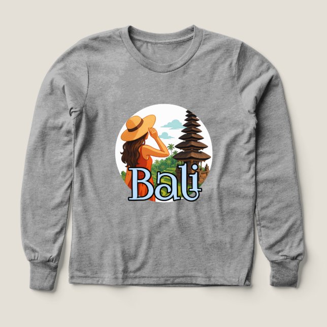 Boys Bella+Canvas Tri-blend Long Sleeve Shirt, Sol (Design Front)
