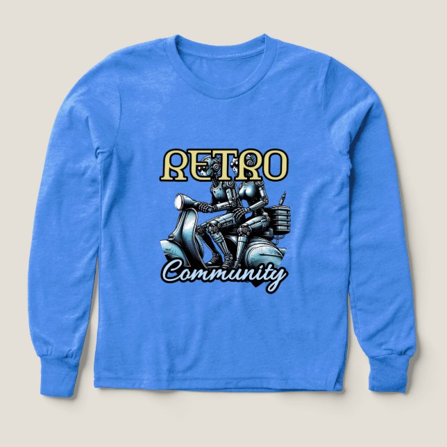 Boys Bella+Canvas Tri-blend Long Sleeve Shirt, Sol (Design Front)