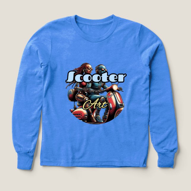 Boys Bella+Canvas Tri-blend Long Sleeve Shirt, Sol (Design Front)