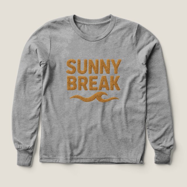 Boys Bella+Canvas Tri-blend Long Sleeve Shirt, Sol (Design Front)