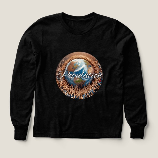 Boys Bella+Canvas Tri-blend Long Sleeve Shirt, Sol (Design Front)