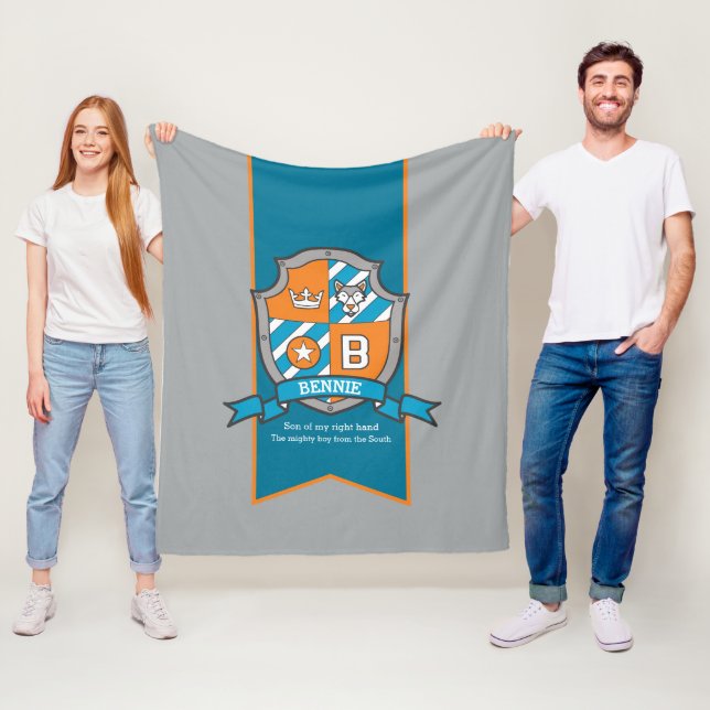 Boys Bennie or letter B name meaning grey blanket (In Situ)