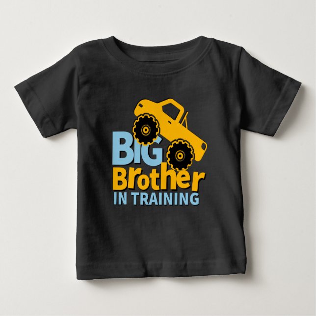 Boy's Big Brother In Training, Baby Announcement  T-Shirt (Front)