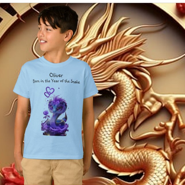 Boys’ Birthday Chinese New Year Snake T-Shirt (Creator Uploaded)