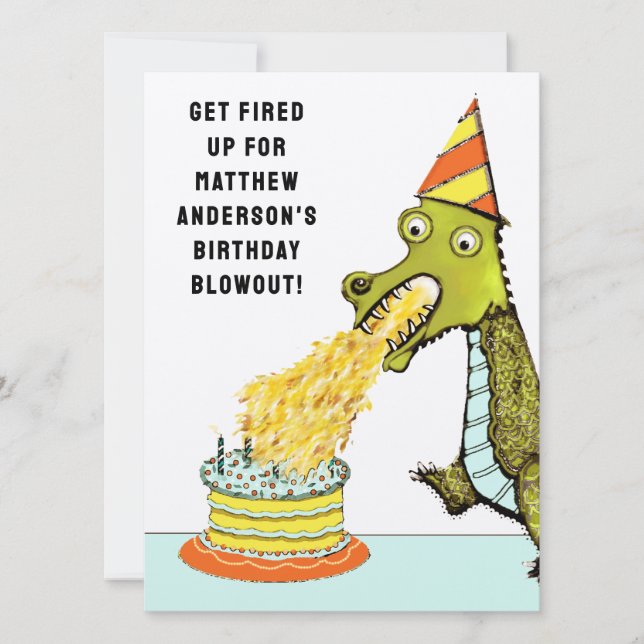 Boys Birthday Party Invitation (Front)