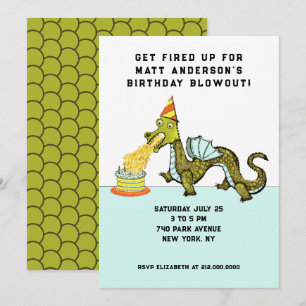 Boy's Birthday Party Invitation