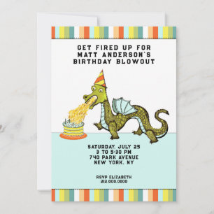 Boy's Birthday Party Invitation