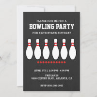Boys Bowling Pin Birthday Party