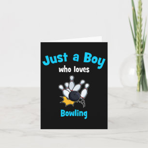 Boys Bowling Shirt Kids Bowling  Card