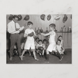 Boys' Boxing Club, 1925 Postcard