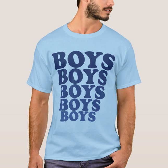 Boys Boys Boys Gay T-Shirt (Front)