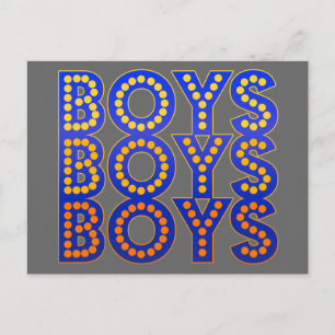 Boys Boys Boys Postcard