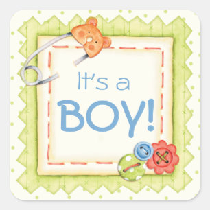 Boys, Buttons & Bears Baby Sticker