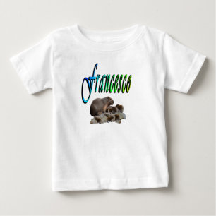 Boys Called Francesco With Capybara Family, Baby T-Shirt