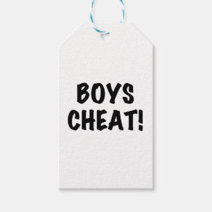 Boys Cheat Gift Tags