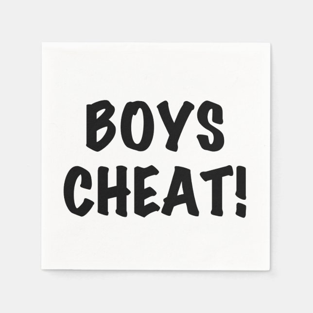 Boys Cheat Napkin (Front)