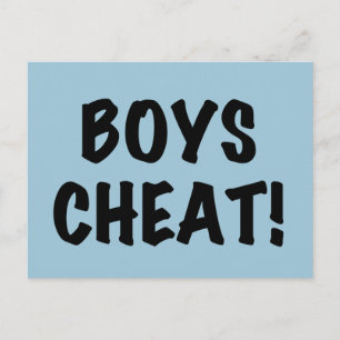Boys Cheat Postcard
