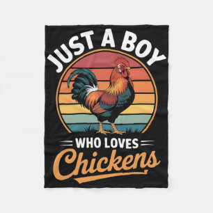 Boys Chicken _1 Fleece Blanket