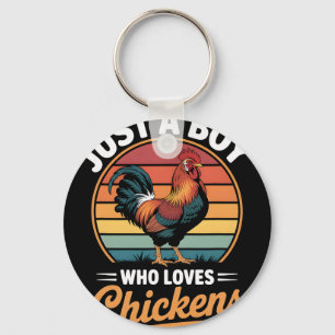 Boys Chicken _1  Key Ring