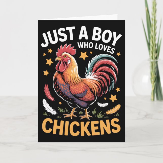 Boys Chicken  Card (Front)