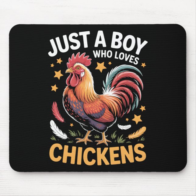 Boys Chicken  Mouse Pad (Front)