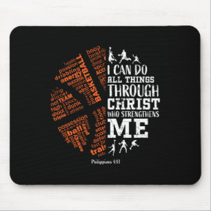 Boys Christian Bysketbyll Bible Verses Men Women K Mouse Pad
