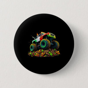 Boys Cinco De Mayo Toddler Lucky Monster Truck  6 Cm Round Badge