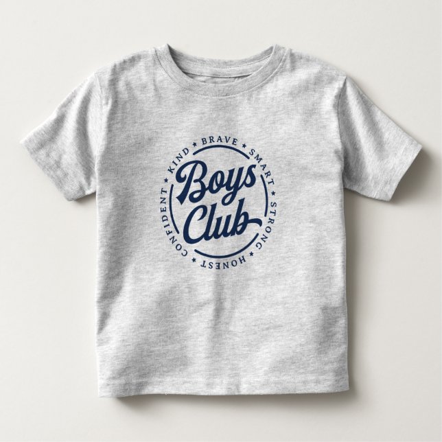 Boys Club T-Shirt - Brave Smart Strong Honest Kind (Front)
