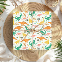 Boys Colourful Cute Dinosaur T-Rex Kids Birthday