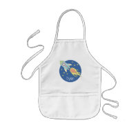 Boys Colourful Rocket Ship Space Galaxy and Name