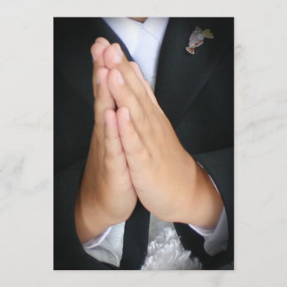 Boy's communion invitation