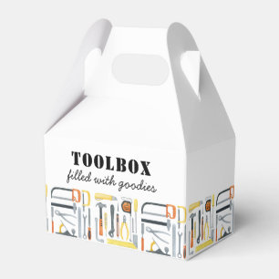 Boy's Construction Builder Toolbox Birthday Favour Box