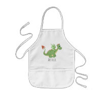 Boys Cool and Magical Green Dragon with Name