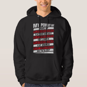 Boys  Cool Gamer My Perfect Day Video Games Hoodie