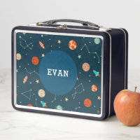 Boys Cool Outer Space Planets Rockets Personalised