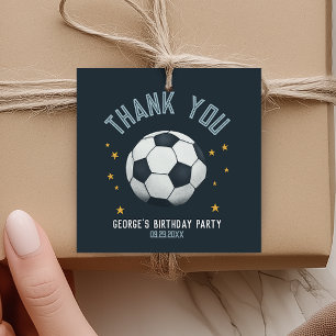Boys Cool Sports Thank You Kids Birthday Favour Tags